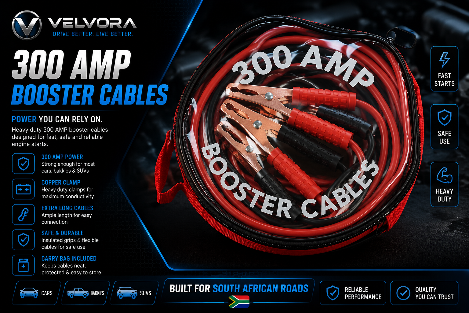 300 AMP Booster Cables